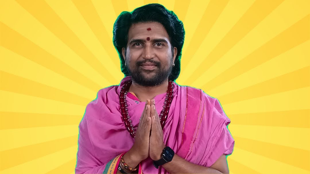 Sri Ravi Kumar Sharma offering namaste