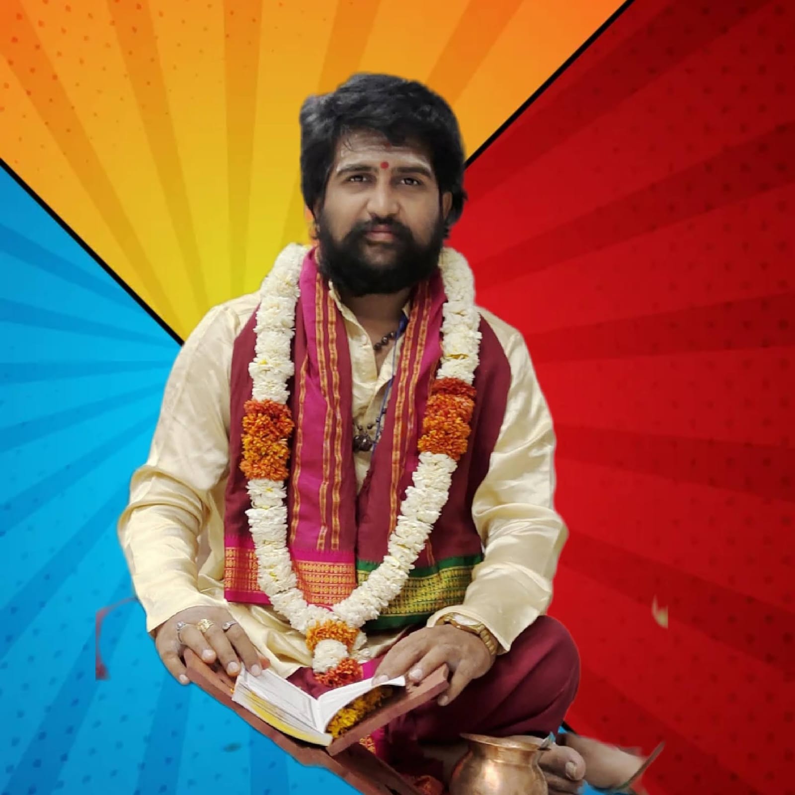 Sri Ravi Kumar Sharma performing Vedic rituals